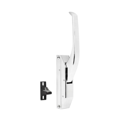 G-681 curved chrome handle latch with C striker