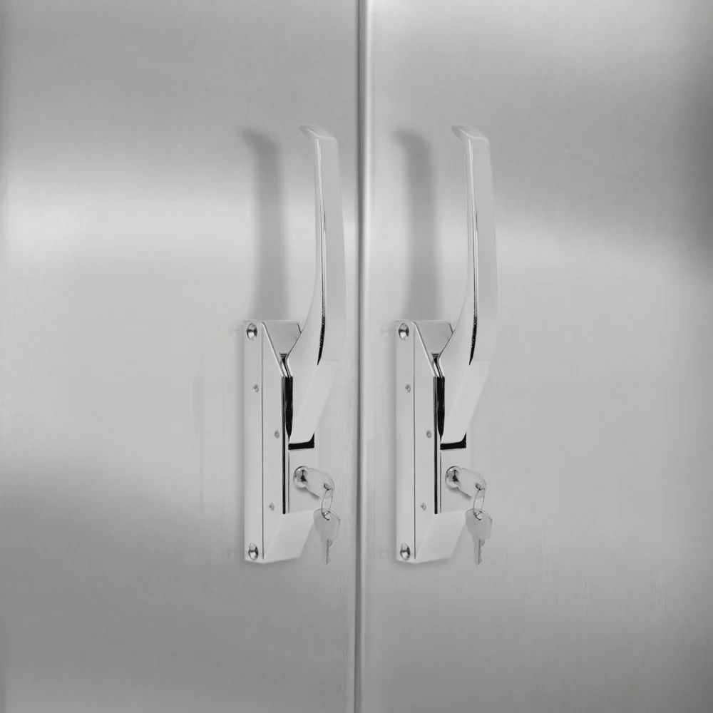 G-686 curved zamak handle latch with C striker · view 4