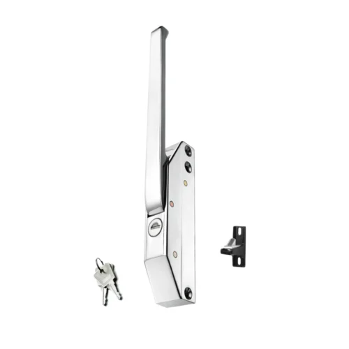 G-695 chrome zamak handle latch with C striker