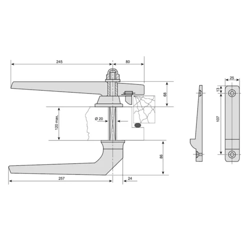 Latch G-942 painted – image 2