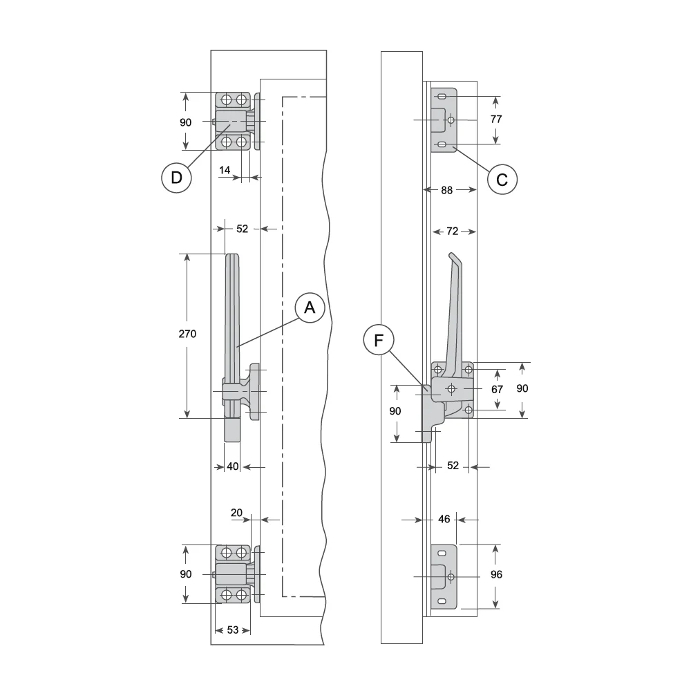 Latch I-006-D right – image 2