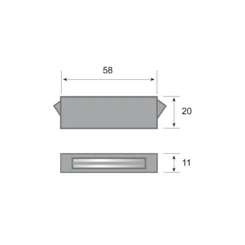 MAG/02 black polypropylene magnetic catch · view 2