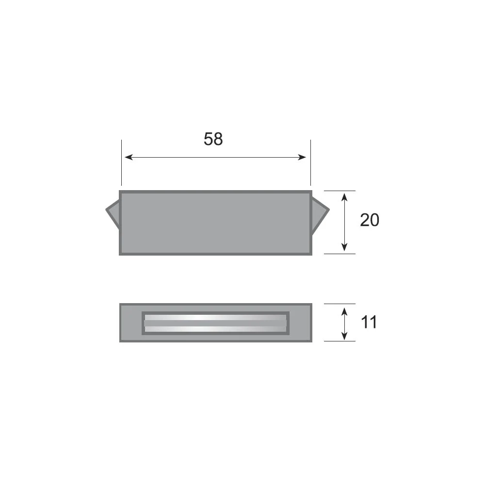 MAG/02 black polypropylene magnetic catch · view 2