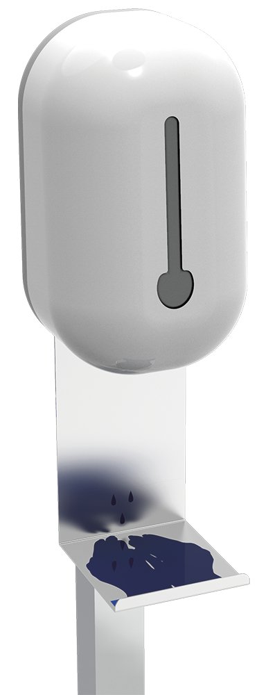 Columna con dispensador electrónico de gel hidroalcohólico Fricosmos