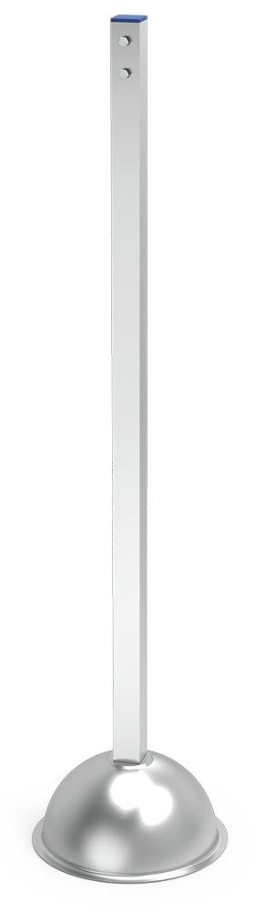 Columna de acero inoxidable para dispensadores de ticket Fricosmos ø290x1205 mm