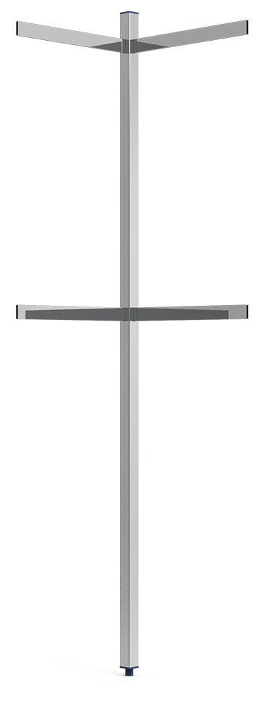 Columna de esquina inox para estructura de cámara de pletina Fricosmos