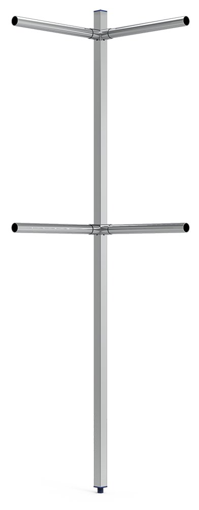 Columna de esquina inox para estructura de cámara de tubo Fricosmos