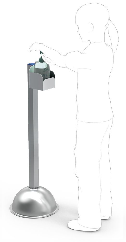 Columna para botella de gel hidroalcohólico especial para niños Fricosmos