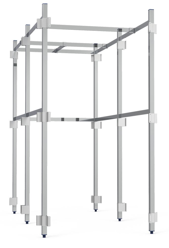 Columna terminal inox para estructura de cámara de pletina Fricosmos