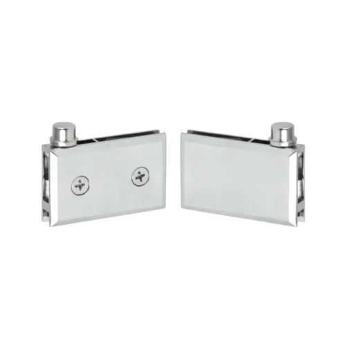 BP-02 chrome zamak rotating hinge set