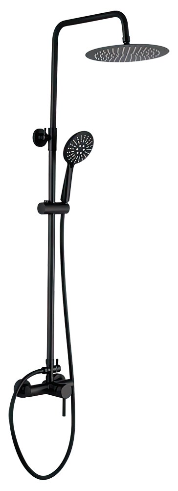 Conjunto de ducha inoxidable Serie Vega BK Fricosmos ø1/2"x475x1325 mm