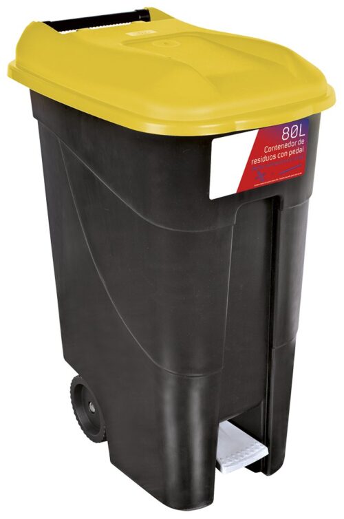 Contenedor de desperdicios 80L serie GO Amarillo Fricosmos