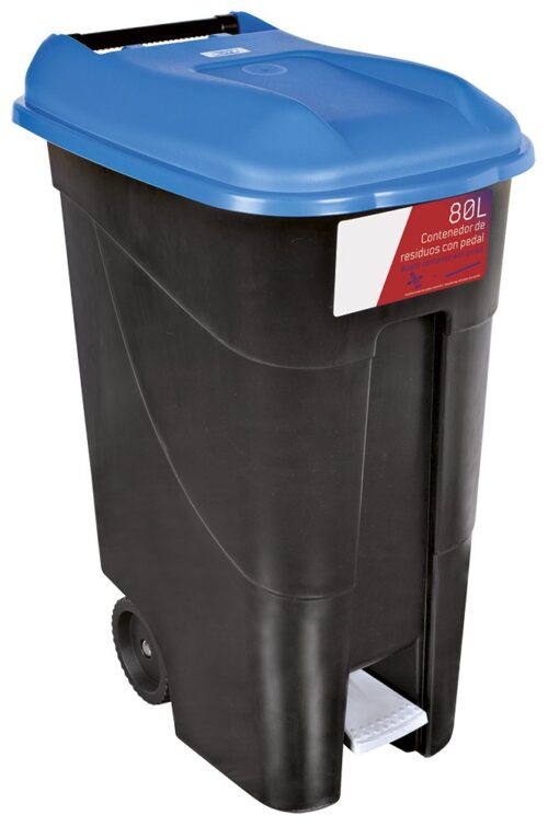 Contenedor de desperdicios 80L serie GO Azul Fricosmos