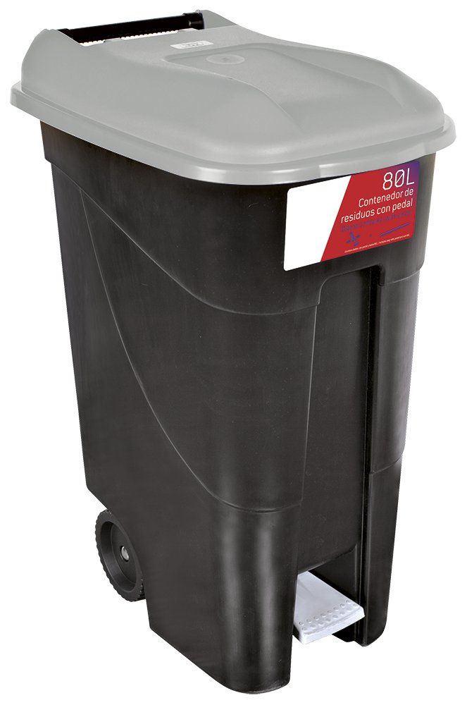 Contenedor de desperdicios 80L serie GO Gris Fricosmos