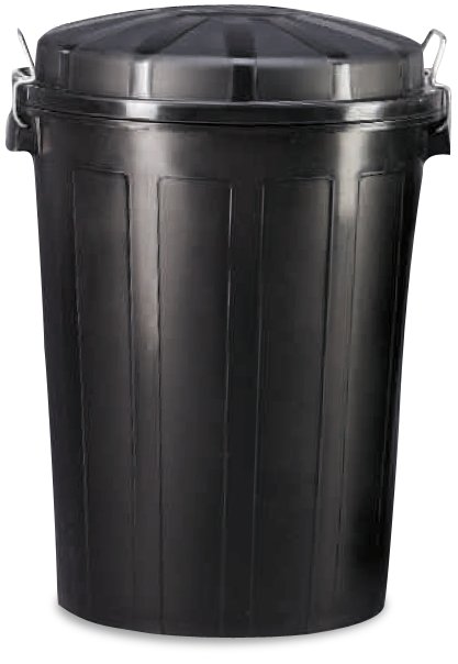 Contenedor de desperdicios de plástico con tapa Fricosmos 70 l ø455x600 mm