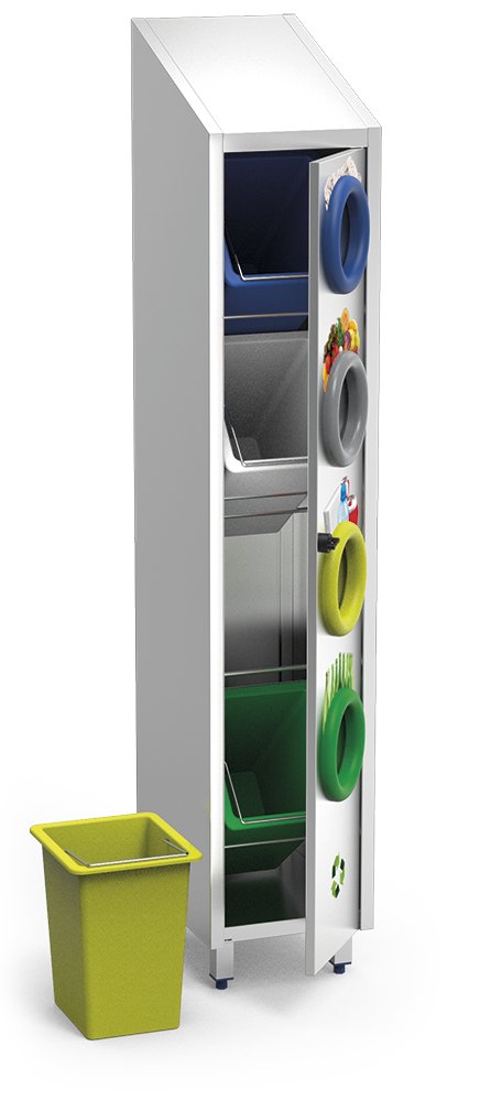 Contenedor de reciclaje vertical Fricosmos