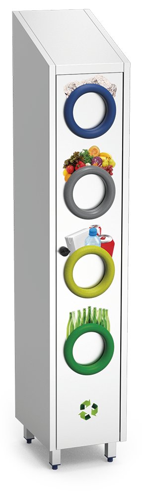 Contenedor de reciclaje vertical Fricosmos