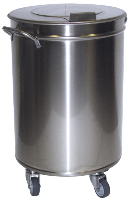 Contenedor inox con tapa y ruedas desmontables Fricosmos