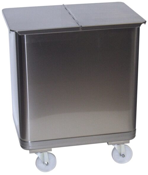 Contenedor inox con tapa y ruedas especial panadería Fricosmos