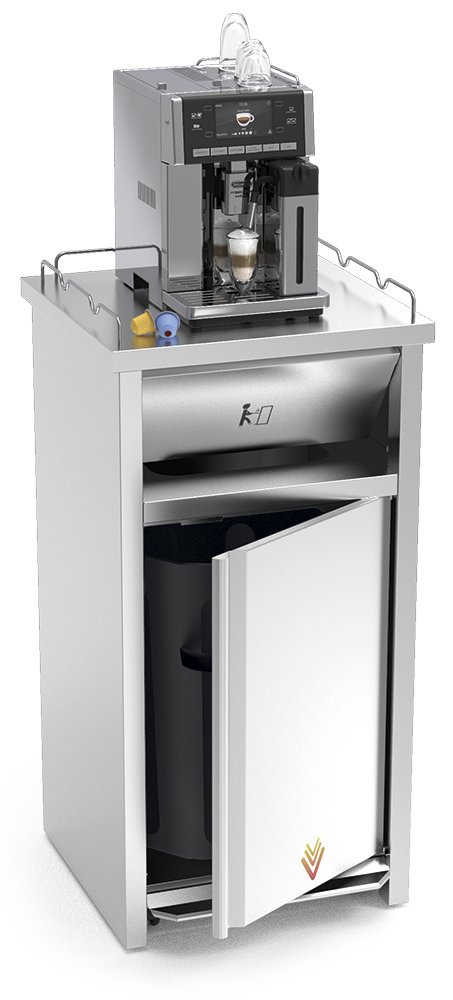 Contenedor inox para vaciado de bandejas de comida rápida Fricosmos