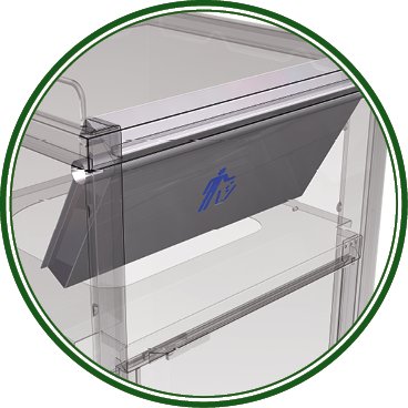 Contenedor inox para vaciado de bandejas de comida rápida Fricosmos