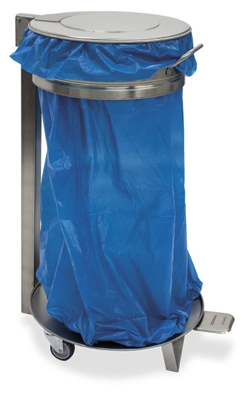 Contenedor porta bolsas con tapa y ruedas Fricosmos