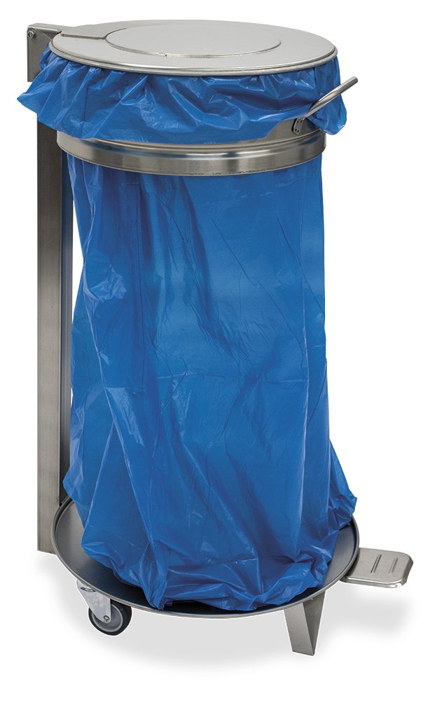 Contenedor porta bolsas con tapa y ruedas Fricosmos