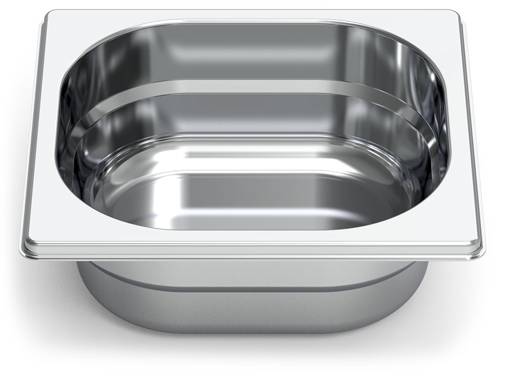 Cubeta Gastronorm inox GN 1/6 Fricosmos 176x162x20 mm