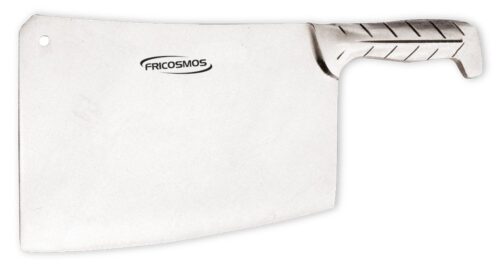 Cuchilla de golpe con mango inox Fricosmos hoja 195 mm