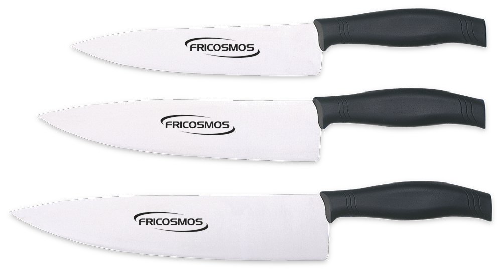 Cuchillo de cocina con mango inyectado Fricosmos hoja 225 mm