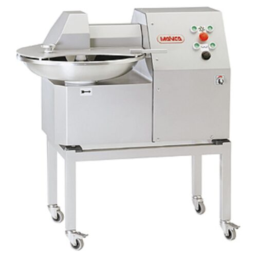 Mainca CM-14 bowl cutter on the optional wheeled stand