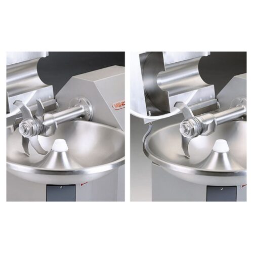 Bowl and knife head of the Mainca CM-21 bowl cutter