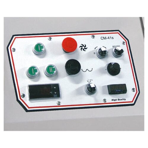 Control panel of the Mainca CM-41S bowl cutter