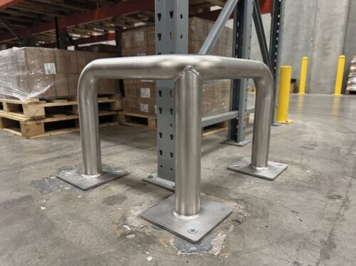 Defensa inox de esquina tubular 90° Fricosmos