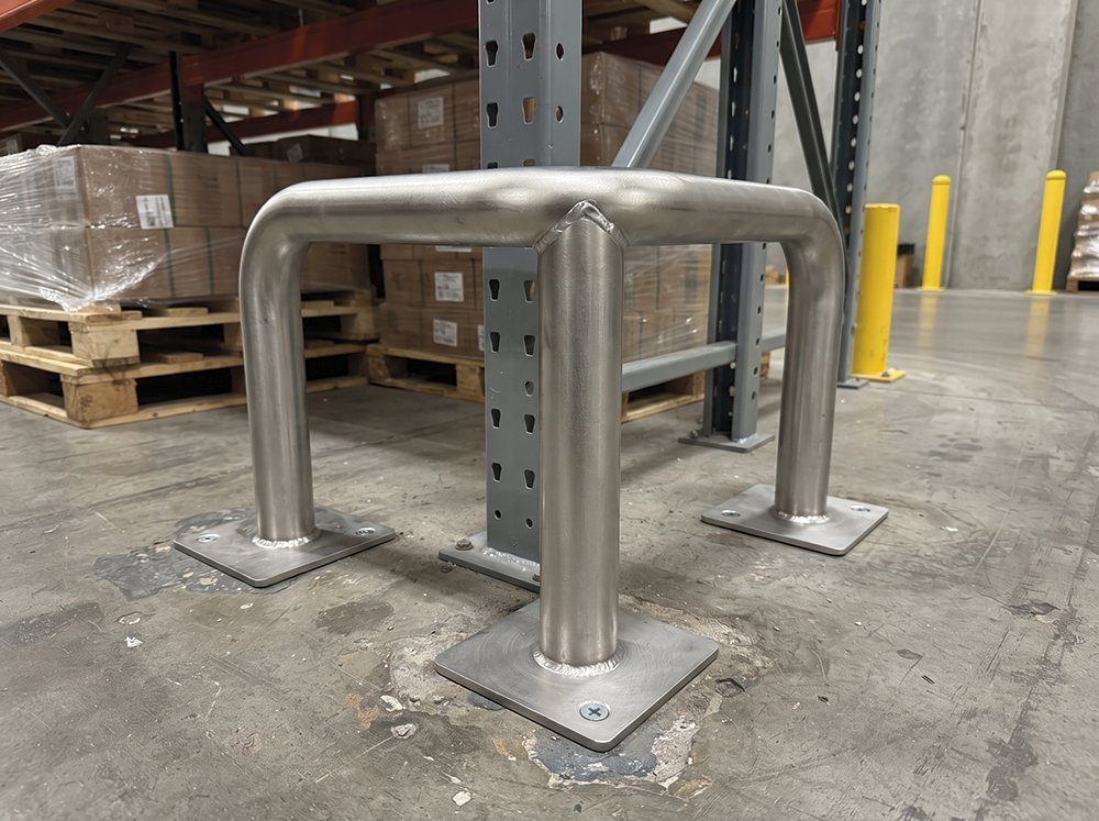 Defensa inox de esquina tubular 90° Fricosmos