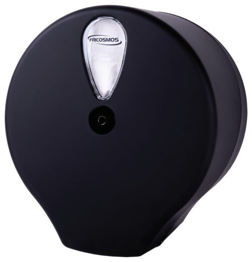 Dispensador de papel higiénico extracción central negro mate Serie Black Fricosmos