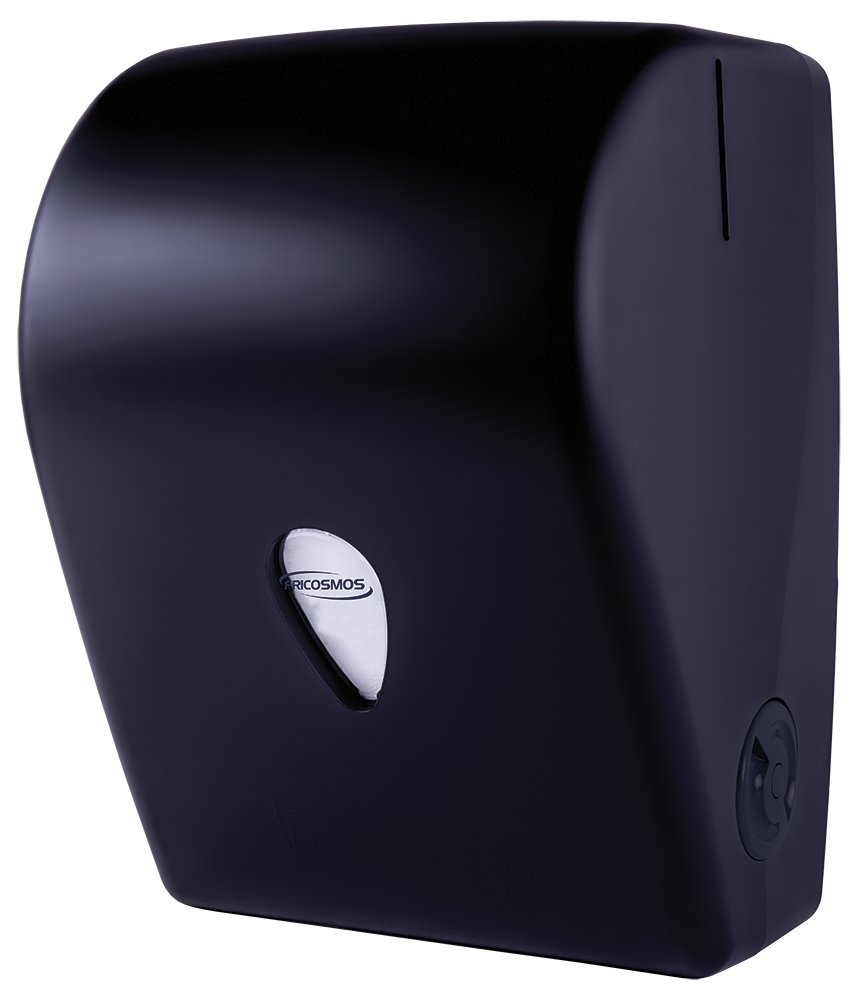 Dispensador de toallas con autocorte negro mate Serie Black Fricosmos