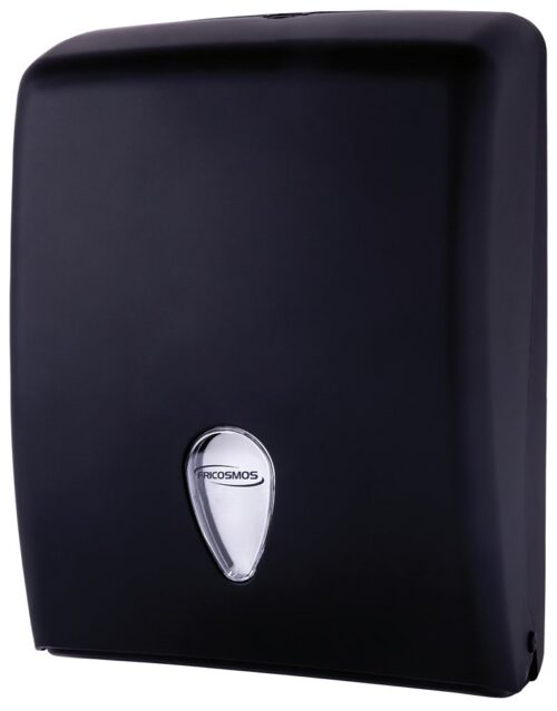 Dispensador de toallas Z negro mate 600 servicios Serie Black Fricosmos