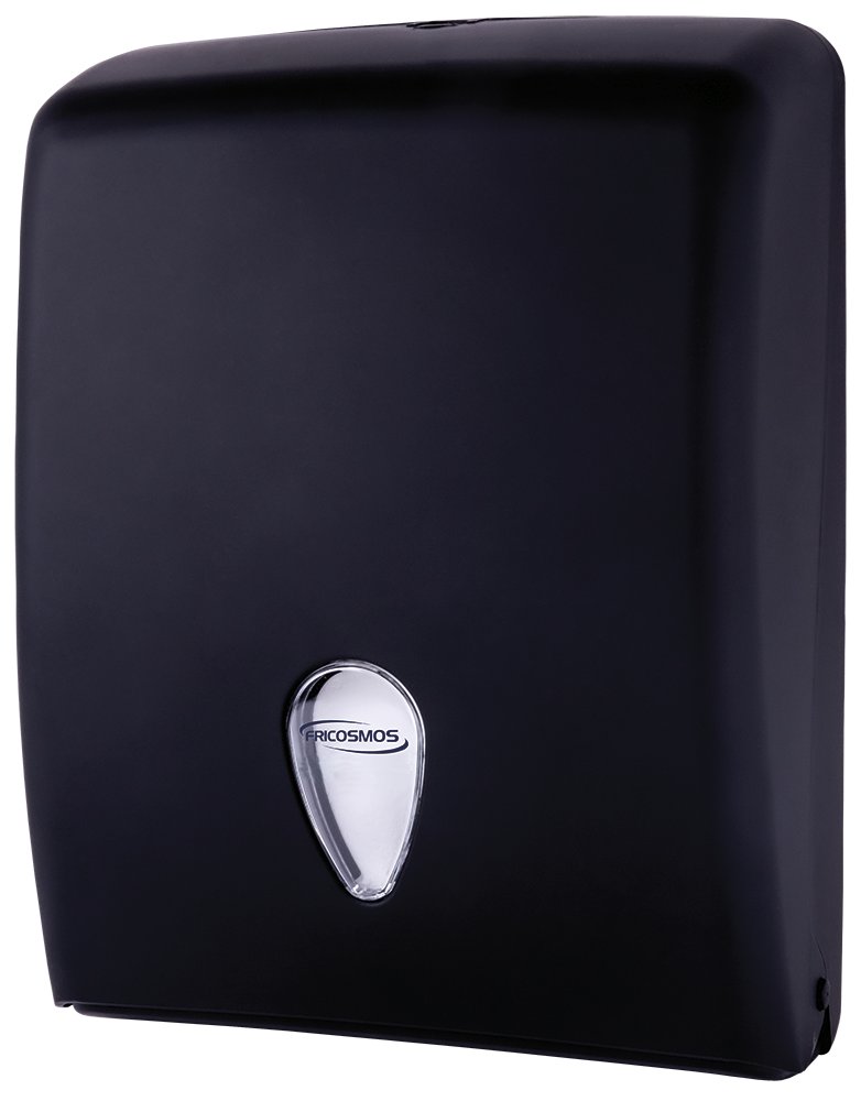 Dispensador de toallas Z negro mate 600 servicios Serie Black Fricosmos