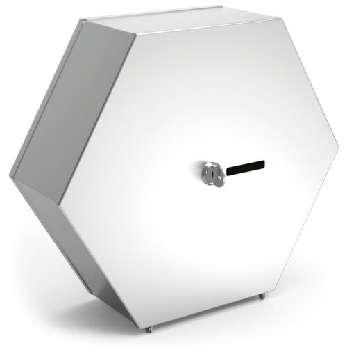 Dispensador inox hexagonal de papel higiénico Fricosmos