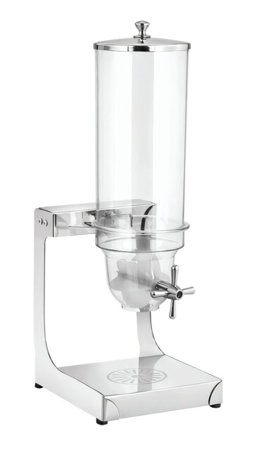 Dispensador profesional por gravedad de alimentos secos inox 3,5 litros Fricosmos 200x240x650 mm