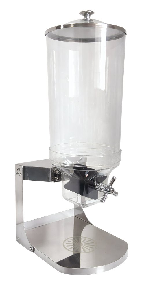 Dispensador profesional por gravedad de alimentos secos inox 8 litros Fricosmos 270x245x660 mm