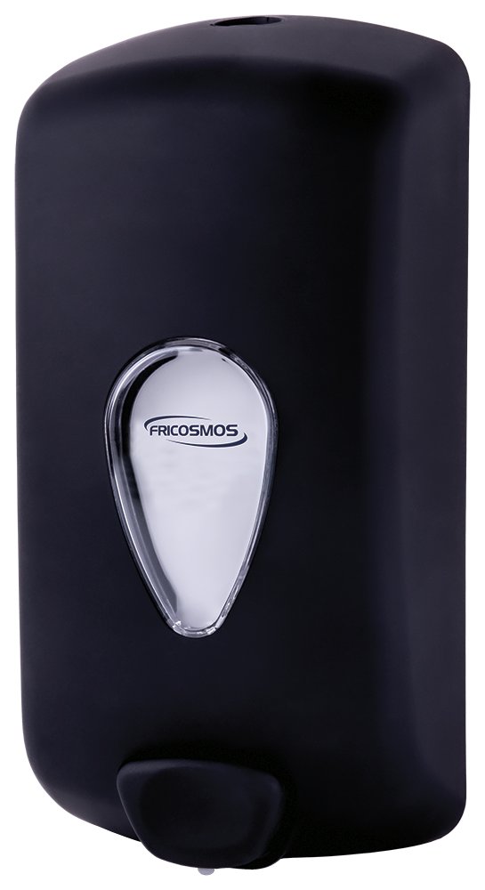Dosificador de jabón negro mate 1 l Serie Black Fricosmos