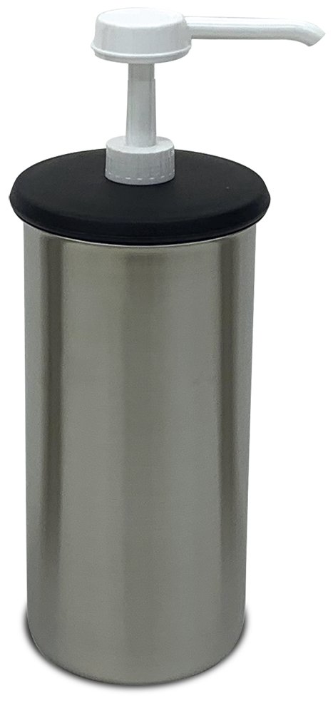 Dosificador de salsa y recipiente inox blanco Fricosmos