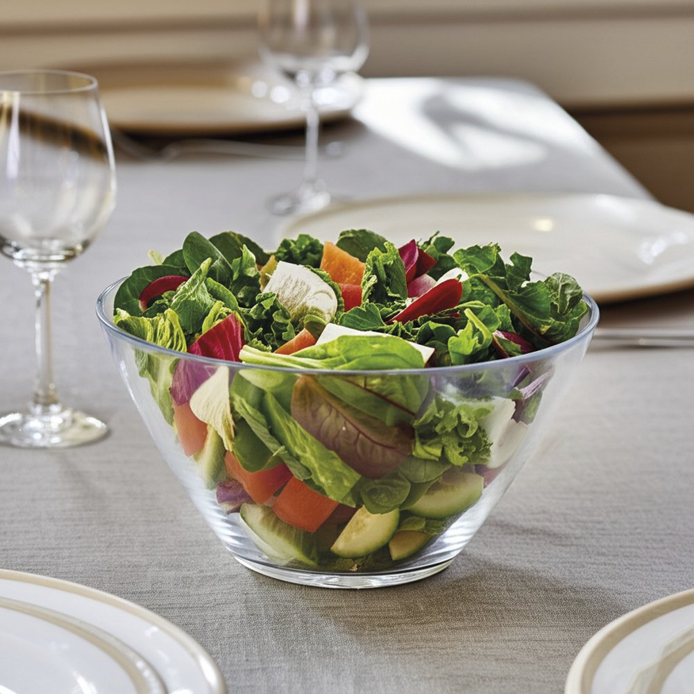 Ensaladera de cristal 1,8 l Fricosmos