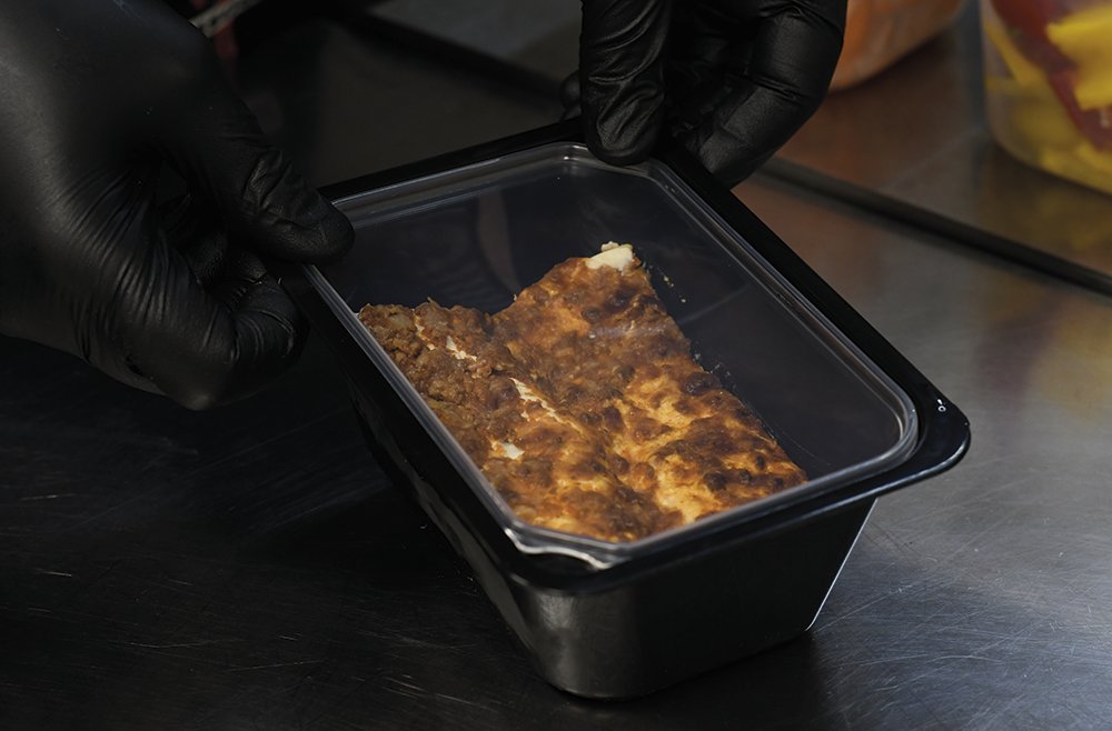 Envase take away o delivery rectangular con tapa Fricosmos