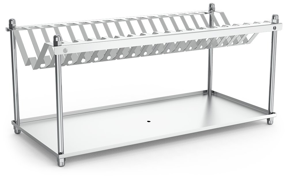Escurridor de platos y vasos en acero inoxidable Fricosmos