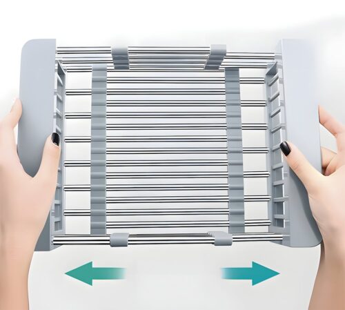 Escurridor extensible de acero inoxidable para fregadero Fricosmos