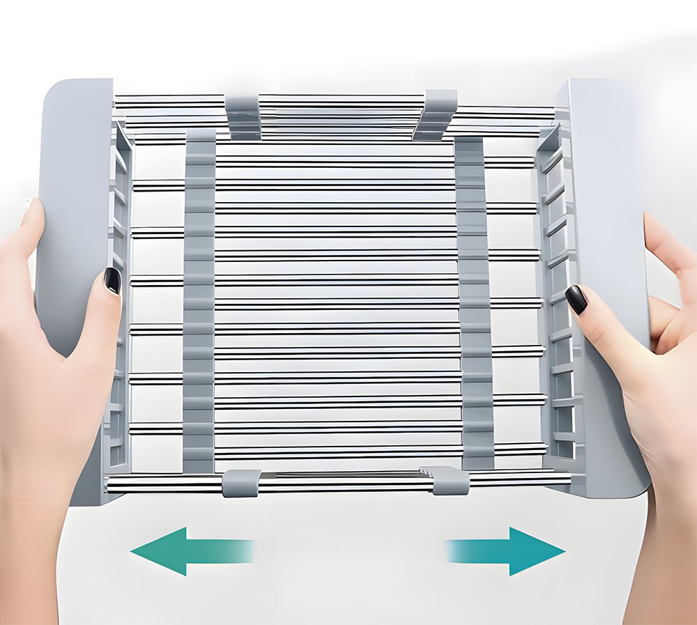 Escurridor extensible de acero inoxidable para fregadero Fricosmos