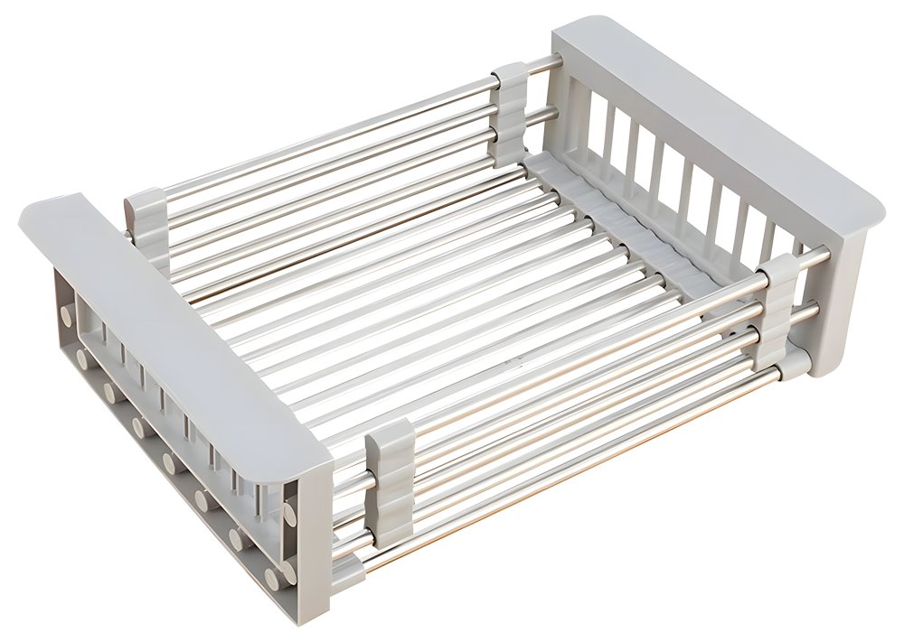 Escurridor extensible de acero inoxidable para fregadero Fricosmos